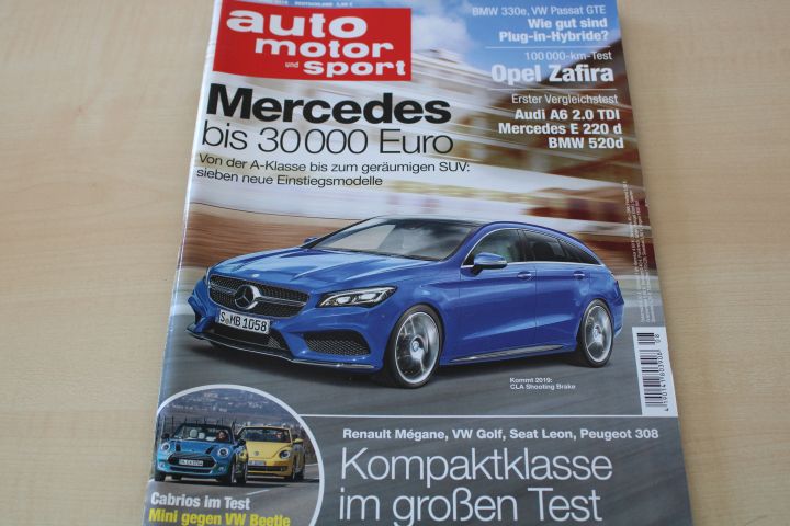 Deckblatt Auto Motor und Sport (08/2016)